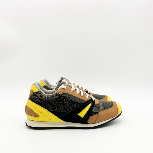 balenciaga sneakers black and yellow